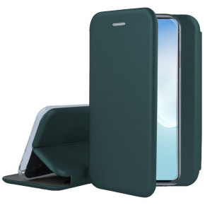Луксозен кожен калъф тефтер ултра тънък Wallet FLEXI и стойка за Samsung Galaxy S20 G980 маслено зелен